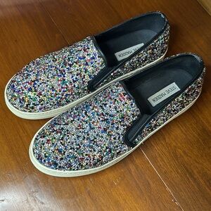 STEVE MADDEM multi-glitter sneaker
